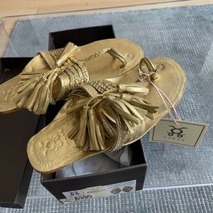 Figue Gold Scaramouche Sandals-NWT